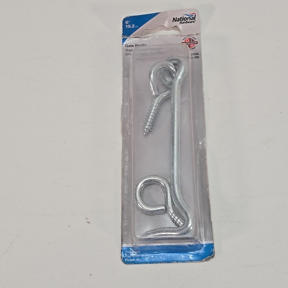 National Hardware Gate Hook N122-358 Zinc Plated